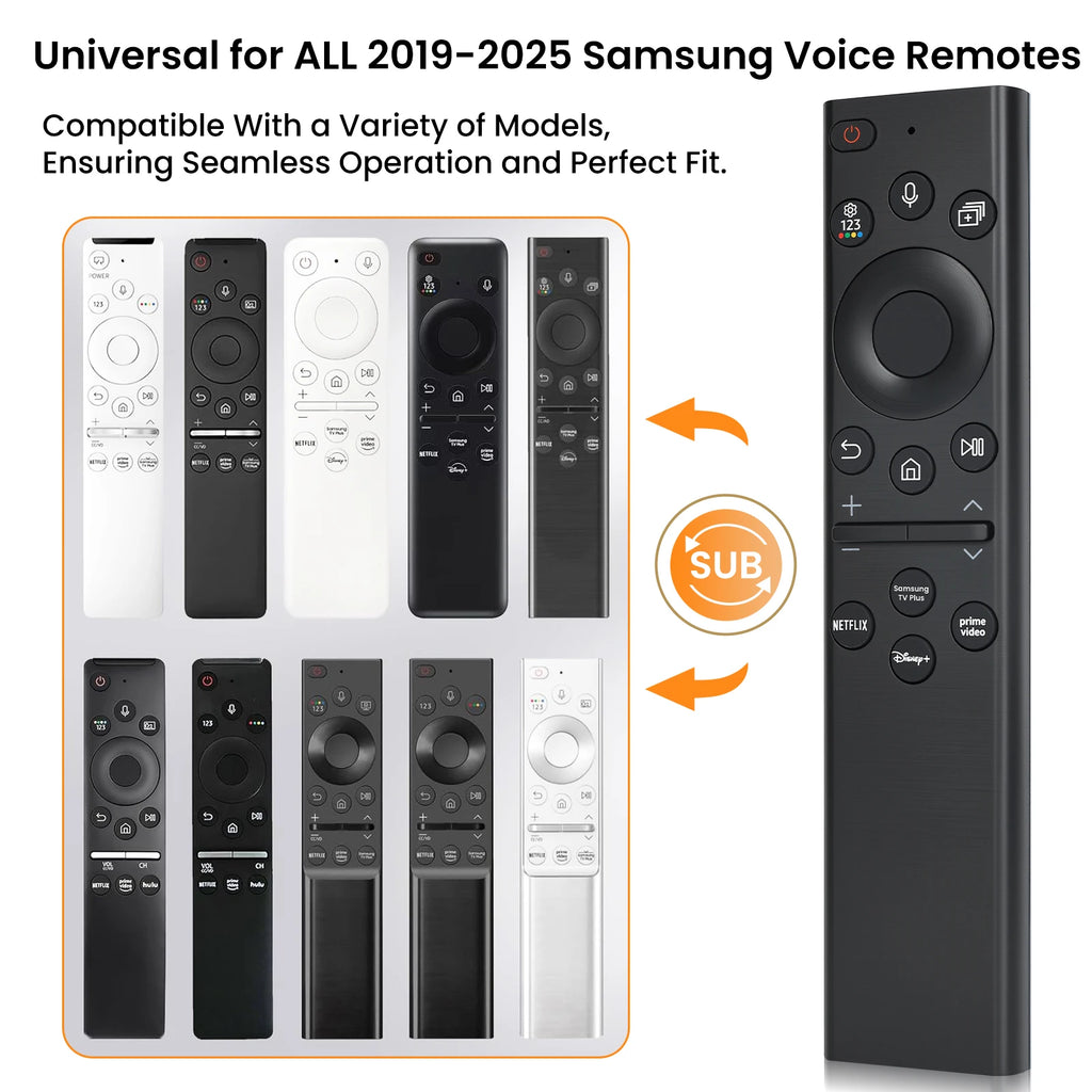 for Samsung TV Remote with Voice Control - Replacement for 2018-2026 Samsung Smart TVs (Frame/QLED/Crystal), No Solarcell