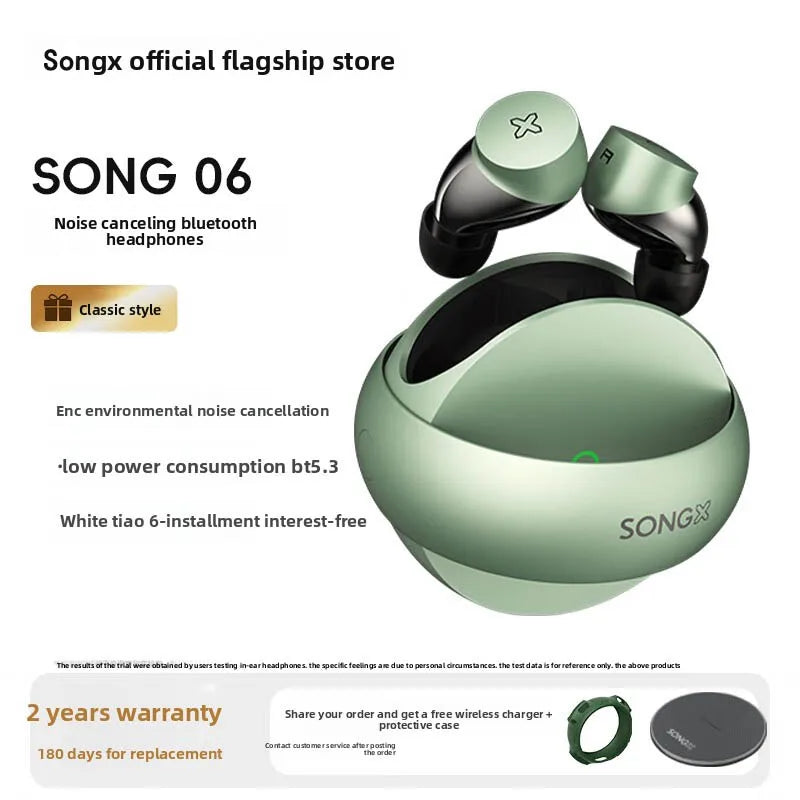 Wireless Bluetooth Earphones Noise Reduction Earbuds V5.3 Gaming Sports IPX5 Waterproof ENC Earphones 25HPlaytime headset